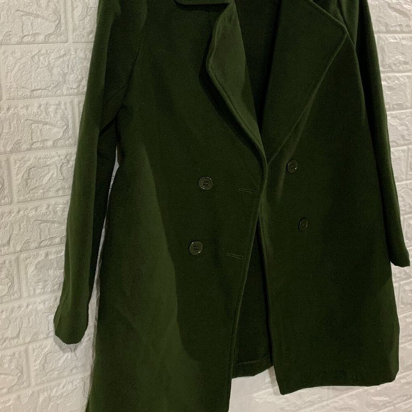 Casual Overcoat For Women's Solid Double Breasted Overcoat Winter Outerwear Fall - Picture 3 of 6